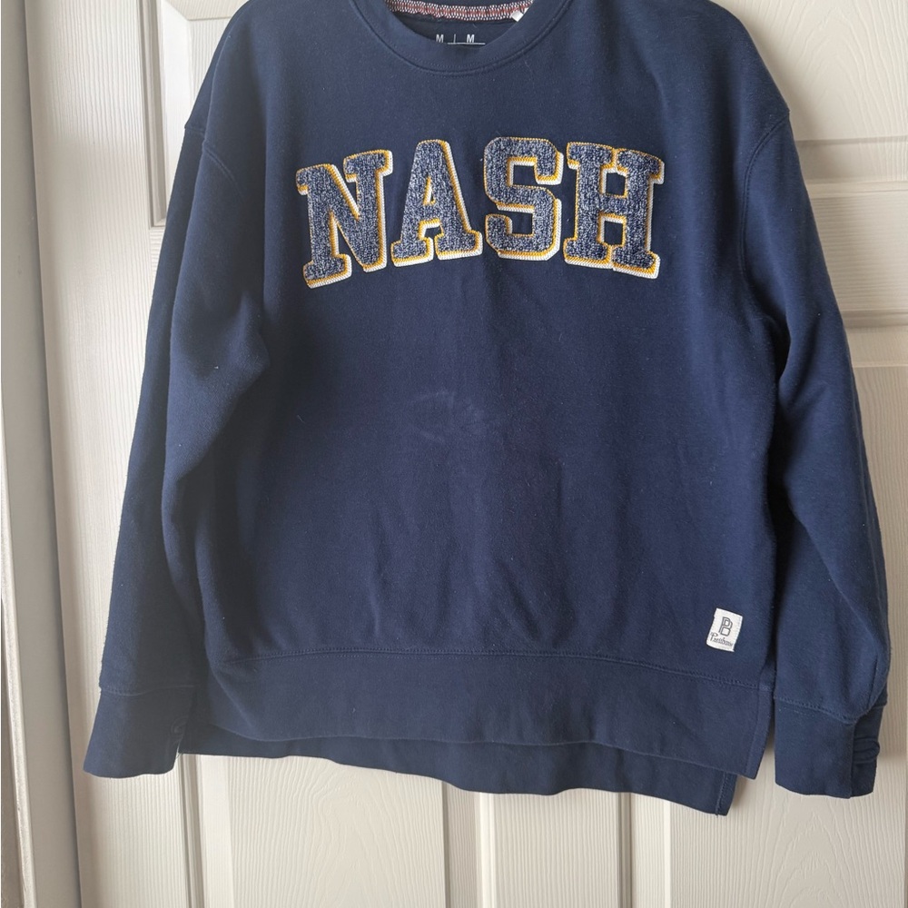 NASH Crewneck Sweatshirt - Navy with Gold Trim